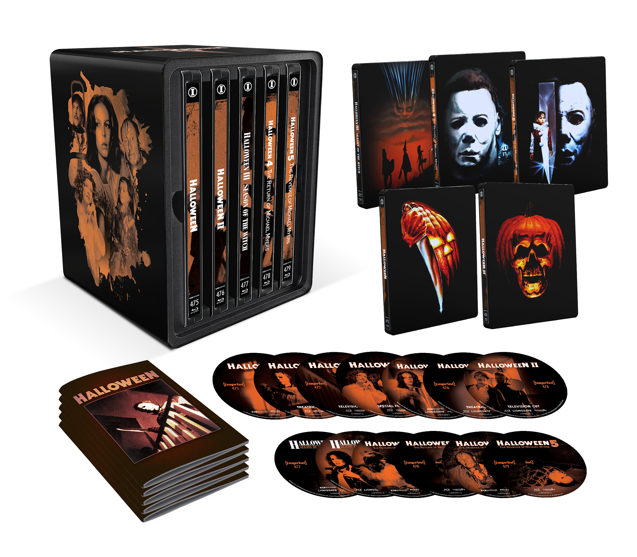 Halloween I - V (1978 - 1989) - 4K UHD + Blu-ray - Limited Edition