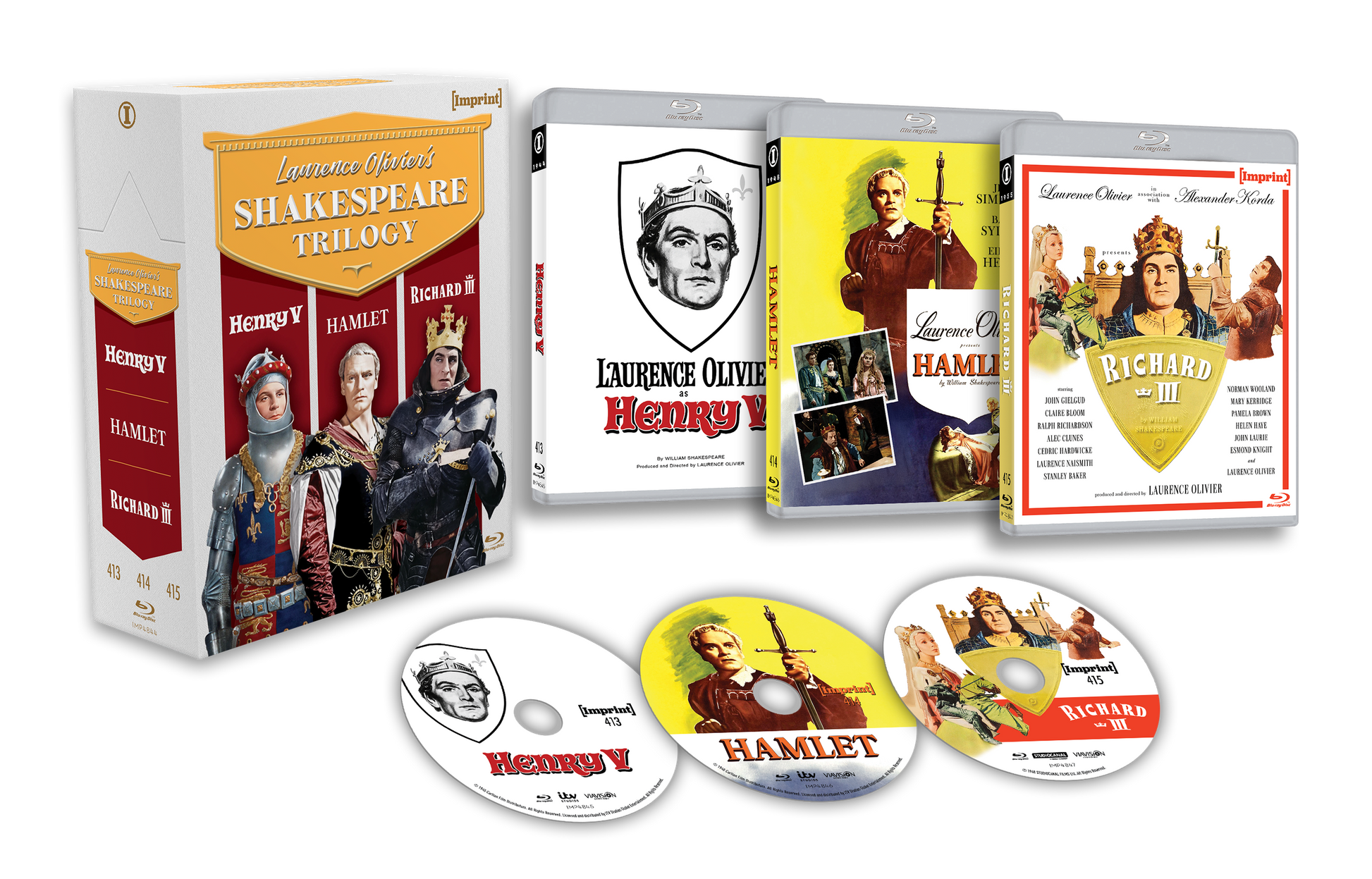 Imp4844 Laurence Olivier's Shakespeare Trilogy Expanded Pack