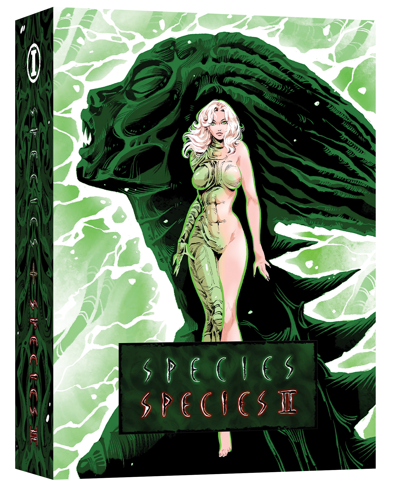 Species I + II (1995 / 1998) - 4K UHD + Blu-ray Limited Edition “Mutation” Hardbox Artwork by Sveta Shubina - Imprint Collection #509 - 510