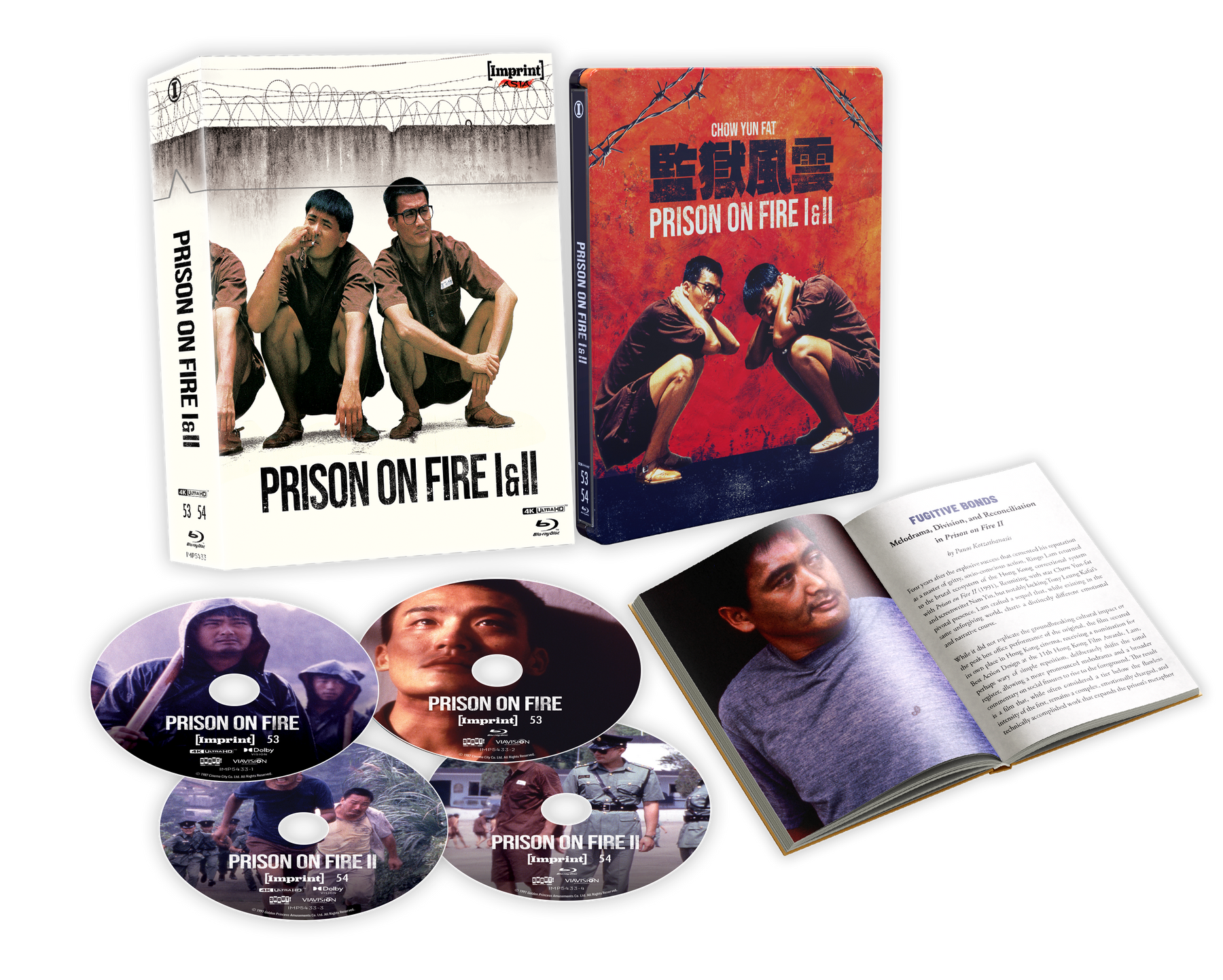 Prison on Fire 1 & 2 (AU 4K UHD/Blu-ray Steelbook) - Imprint 4K UHD + Blu-ray