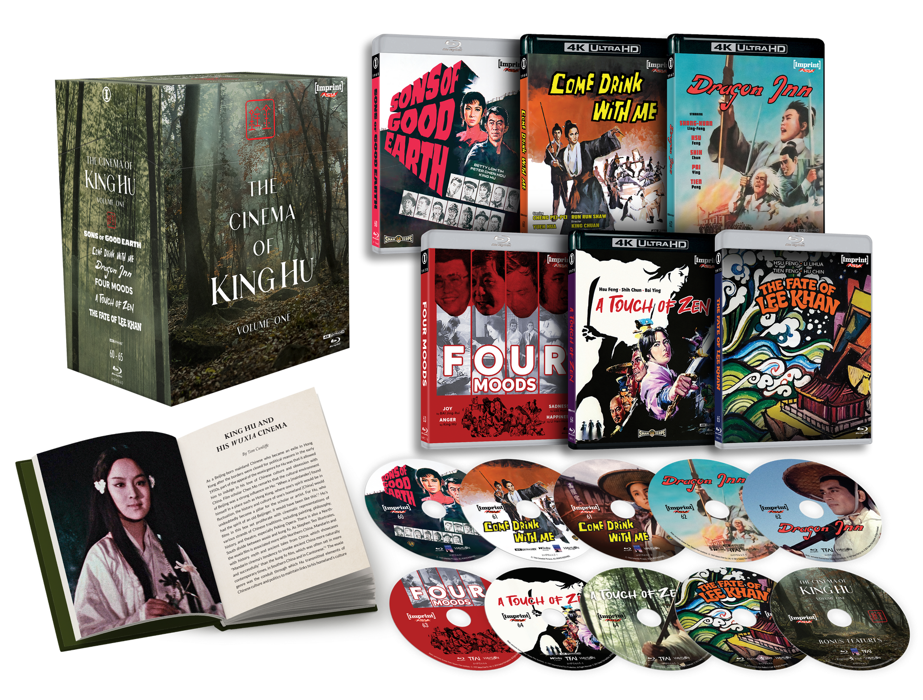 The Cinema Of King Hu: Volume One (1965 – 1973) (AU 4K UHD/Blu-ray) - Imprint 4K UHD + Blu-ray