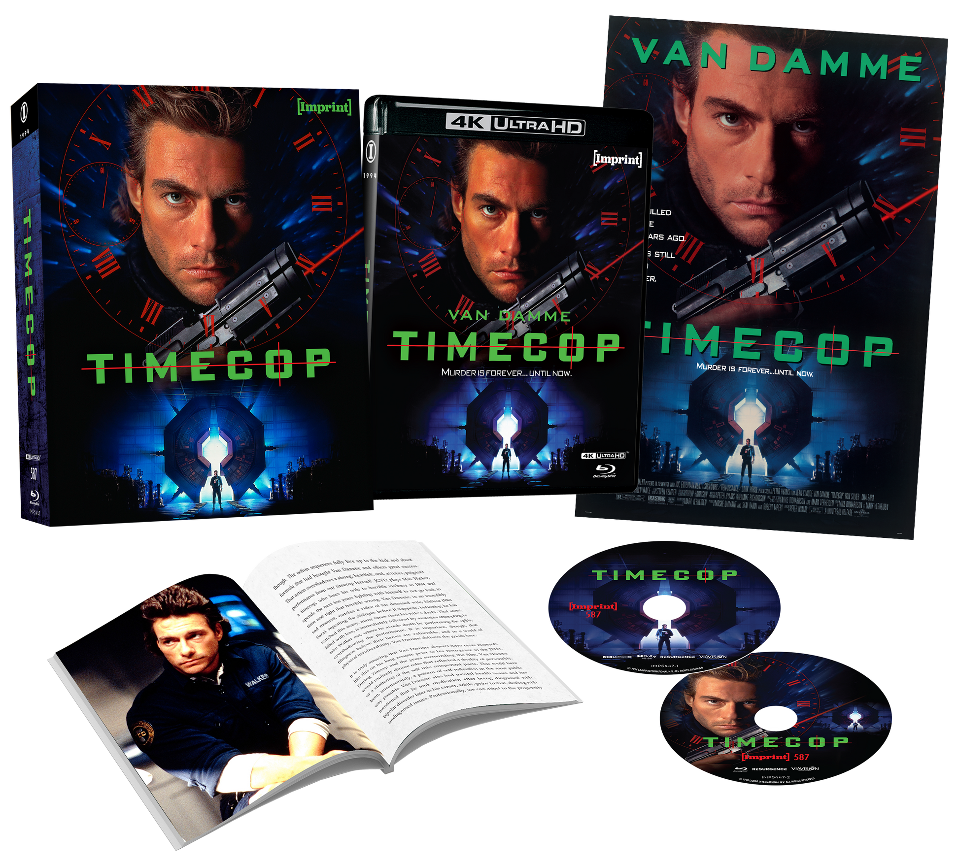 Timecop (1994) - 4K UHD + Blu-ray  Limited Edition Lenticular Hardcase + Hardcover Booklet + Poster - Imprint Collection #587
