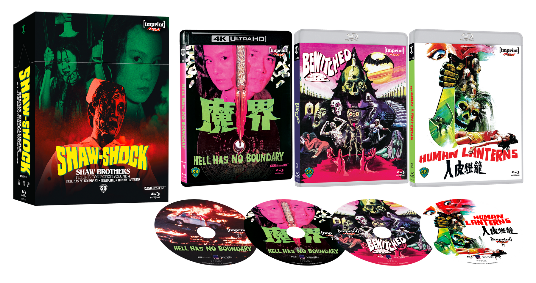 Shaw-Shock: Shaw Brothers Horror Collection Volume 4 (AU 4K UHD/Blu-ray) - Imprint 4K UHD + Blu-ray