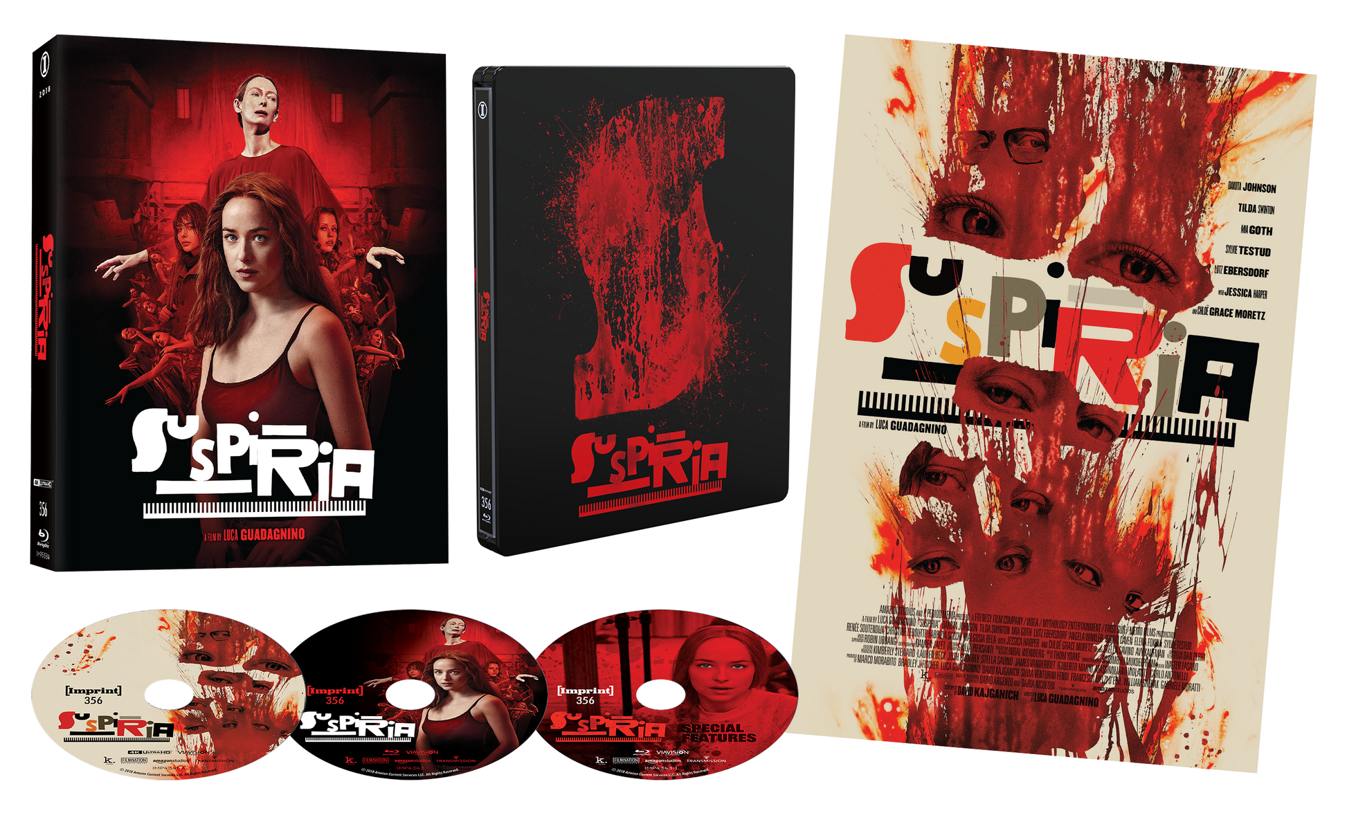 Suspiria (2018) - 4K UHD + Blu-ray SteelBook + Poster in Limited Edition Lenticular Hardcase - Imprint Collection #356