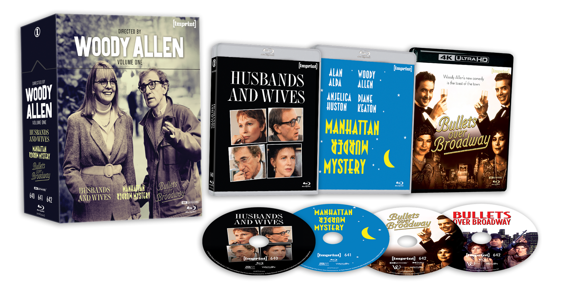 Directed By... Woody Allen - Volume One (1992 - 1994) - 4K UHD + Blu-ray Limited Edition Hardbox - Imprint Collection #640 - 642