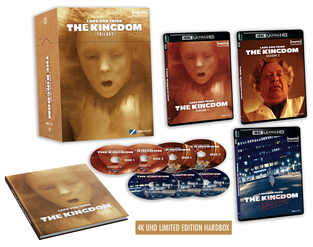 Lars von Trier's The Kingdom Trilogy (1994 - 2022) - Imprint Television #45 - 4K UHD Limited Edition Hardbox + Hardcover Booklet / Blu-ray Special Edition