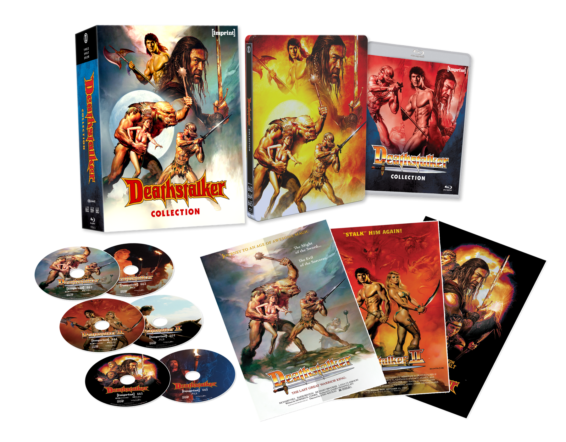Deathstalker Collection (AU 4K UHD/Blu-ray) - Imprint 4K UHD + Blu-ray