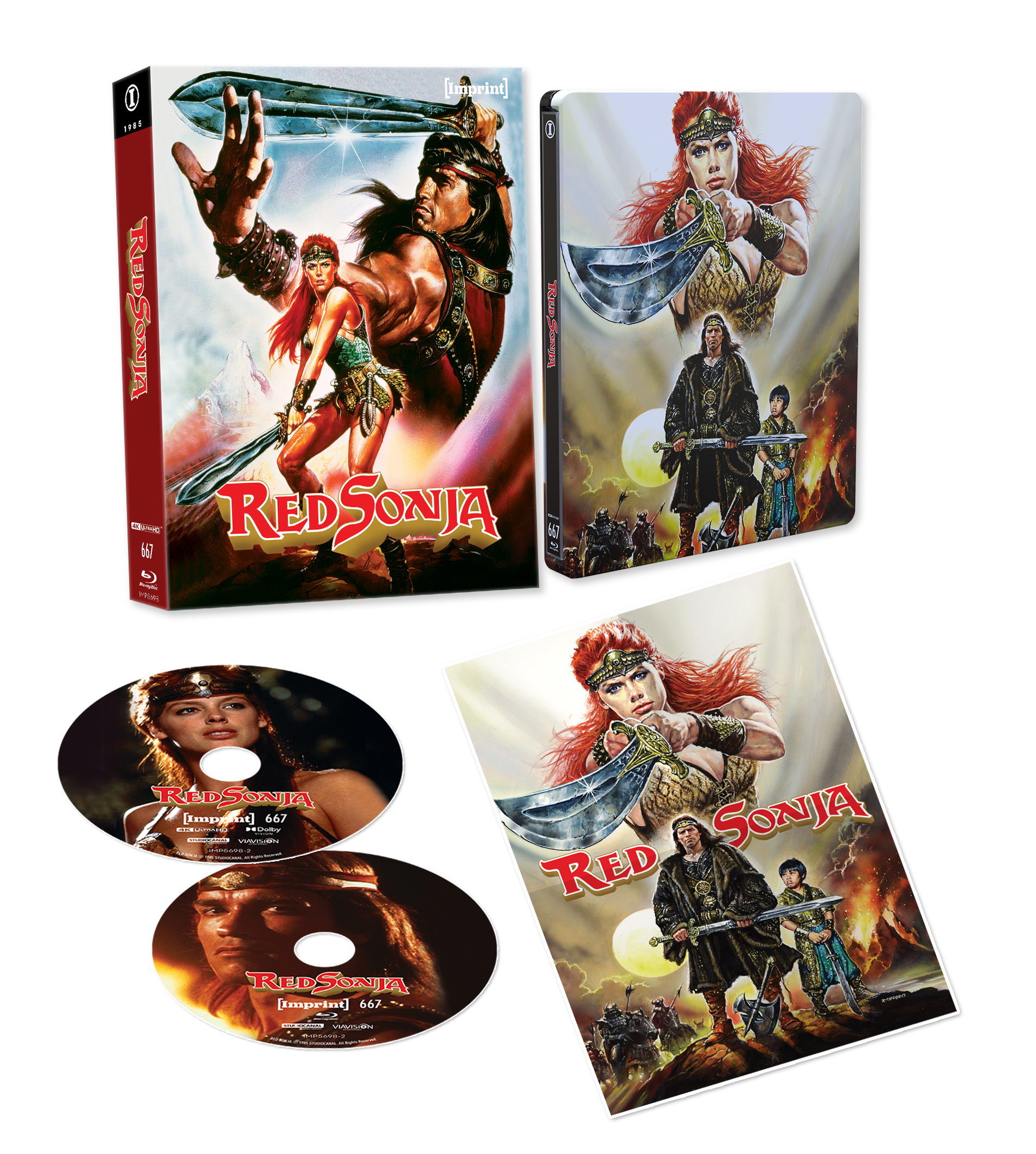 Imprint Films - Deathstalker + Red Sonja 4K UHD Steelbook Bundle