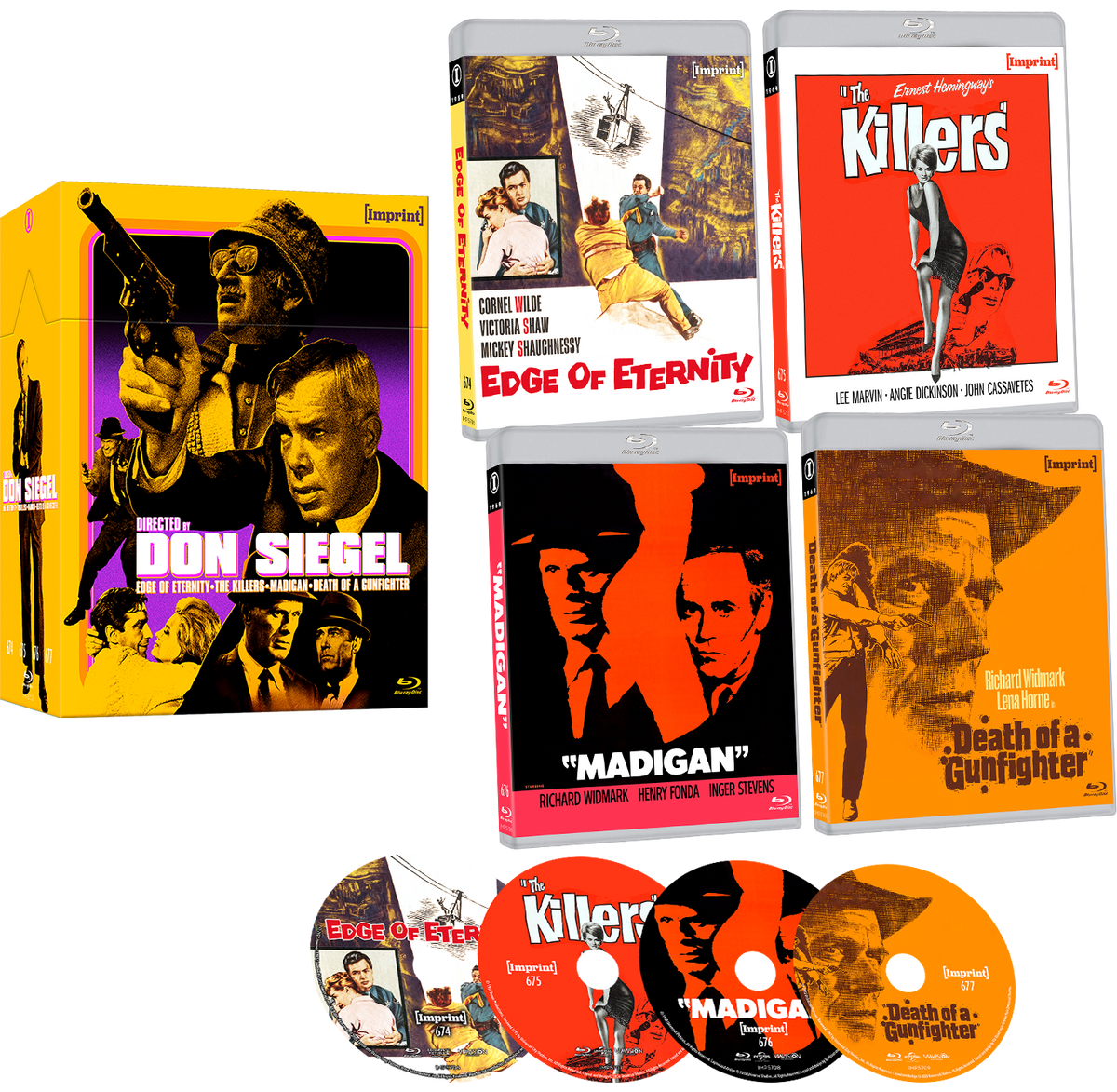 Directed By... Don Siegel (1959 - 1969) - Blu-ray Limited Edition Hardbox - Imprint Collection #674 - 677