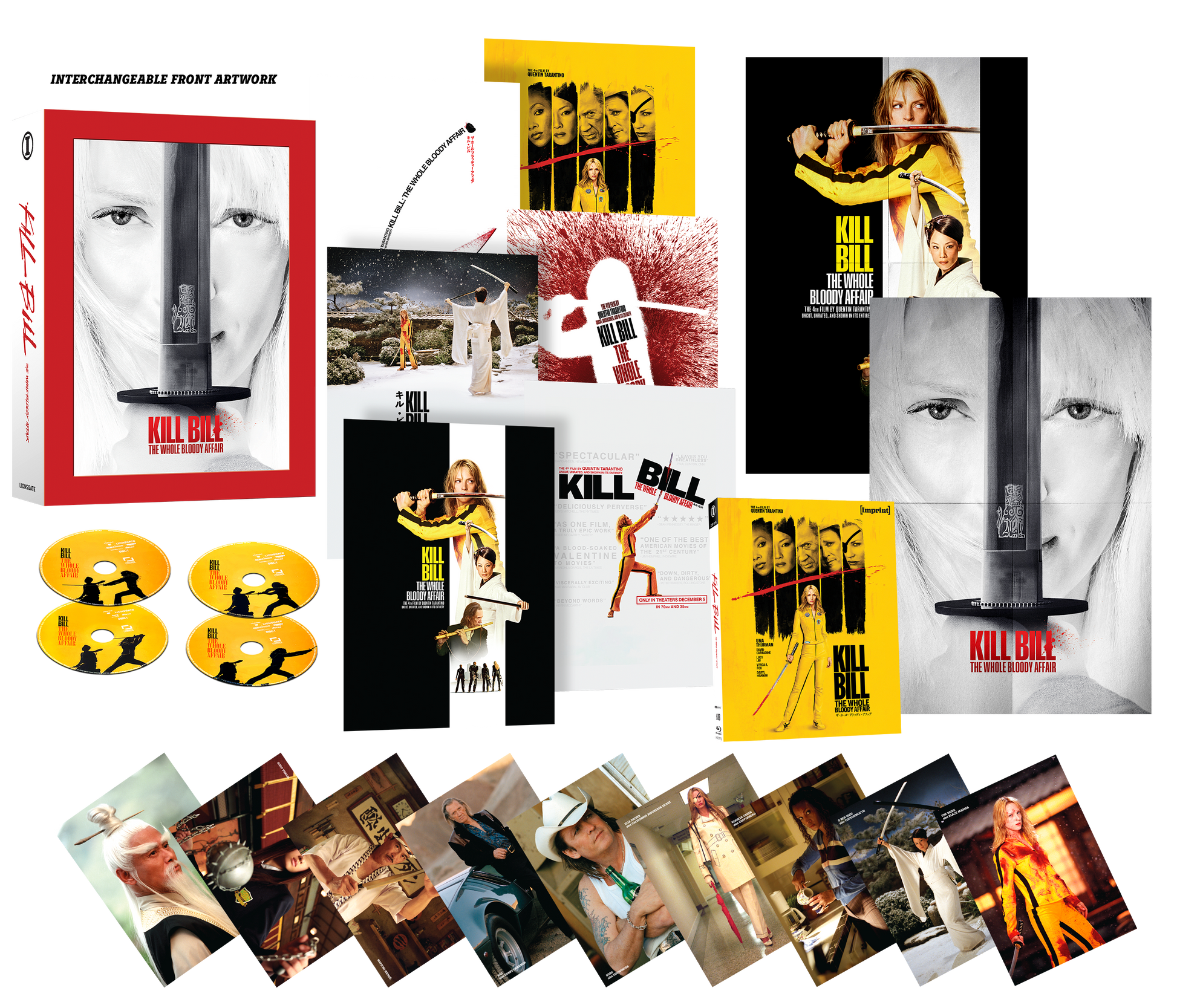 Kill Bill: The Whole Bloody Affair (2004) - 4K UHD + Blu-ray Limited Edition Large Hardbox with Interchangeable Artwork - Imprint Collection #688