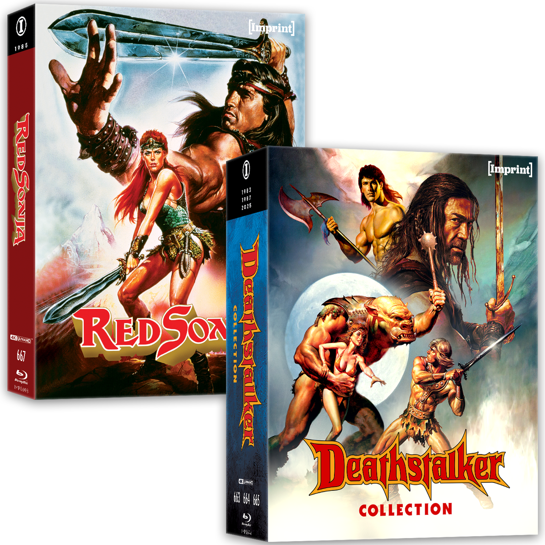 Imprint Films - Deathstalker + Red Sonja 4K UHD Steelbook Bundle