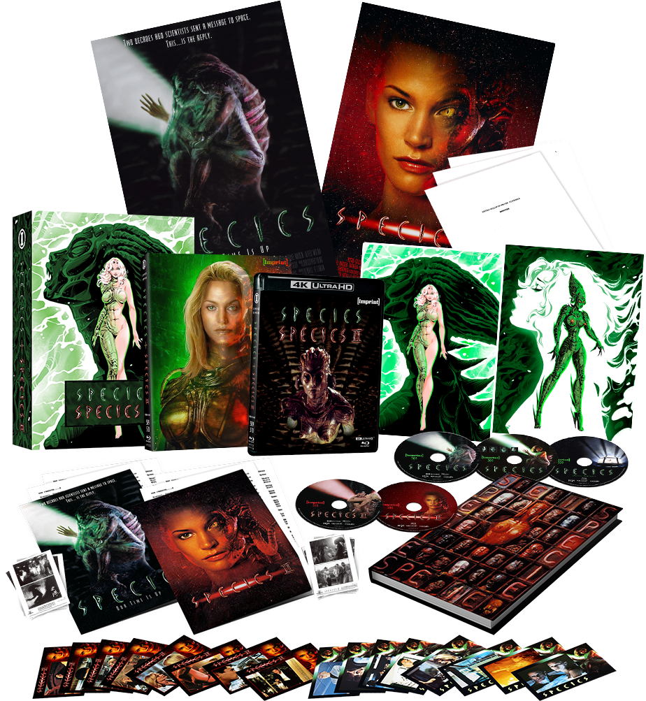 Species I + II (1995 / 1998) - 4K UHD + Blu-ray Limited Edition “Mutation” Hardbox Artwork by Sveta Shubina - Imprint Collection #509 - 510