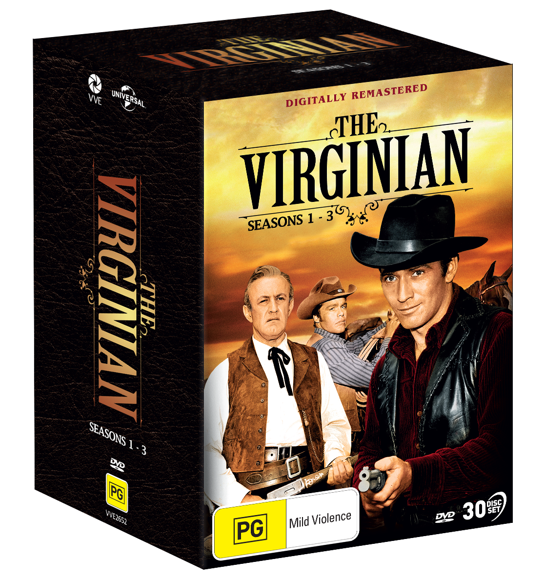 Vve2652 The Virginian Seasons 1 3 Dvdslipcasepackshot 3d