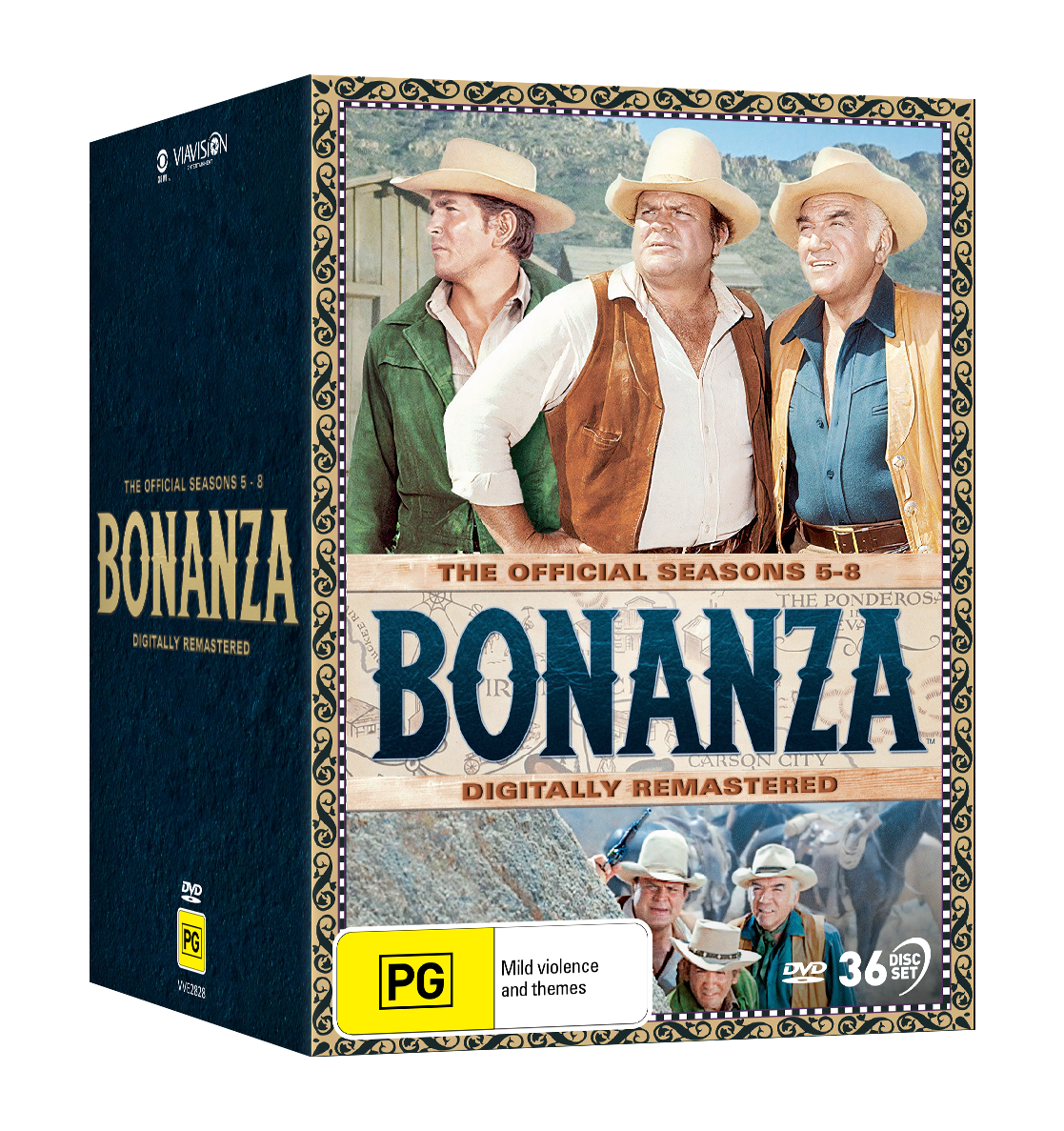 Vve2828 Bonanza Seasons 5 8 Dvdslipcase 3d