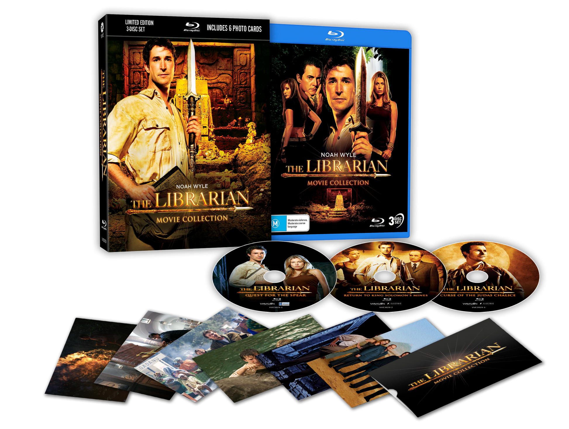 The Librarian: Movie Collection (2004 - 2008) - Limited Edition 3D Lenticular Hardcase + Art Cards