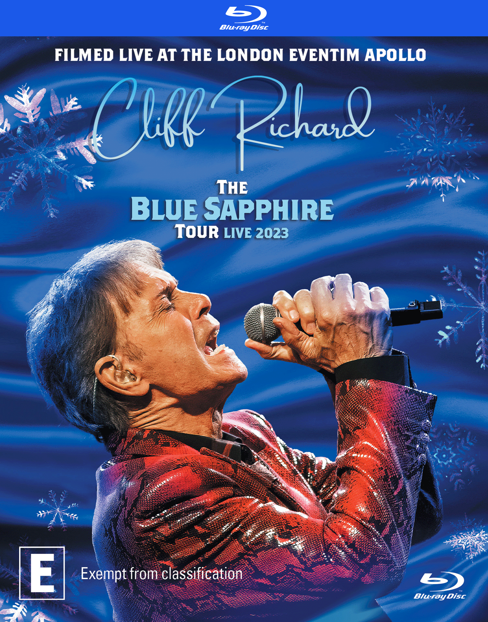Vve3942 Cliff Richard Blue Sapphire Tour Blu Ray Slipcase 2d (e Rated)