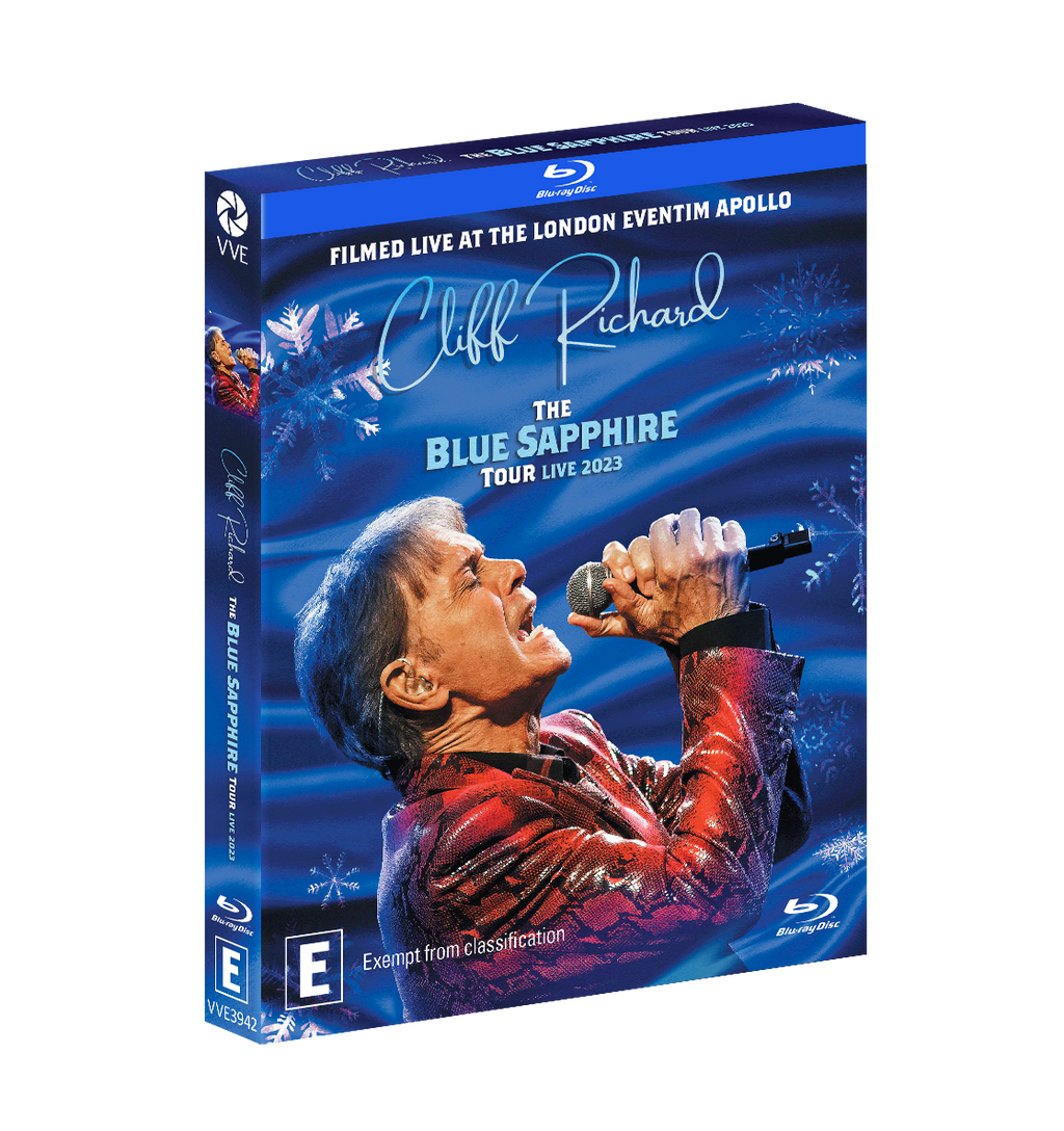 Vve3942 Cliff Richard Blue Sapphire Tour Blu Ray Slipcase 3d (e Rated)