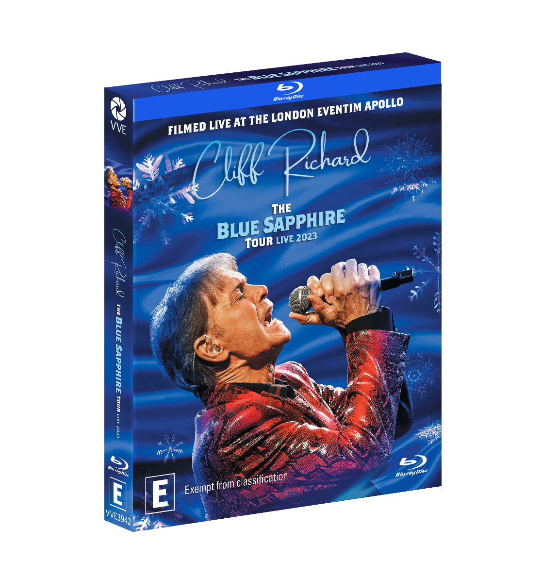 Vve3942 Cliff Richard Blue Sapphire Tour Blu Ray Slipcase 3d (e Rated)