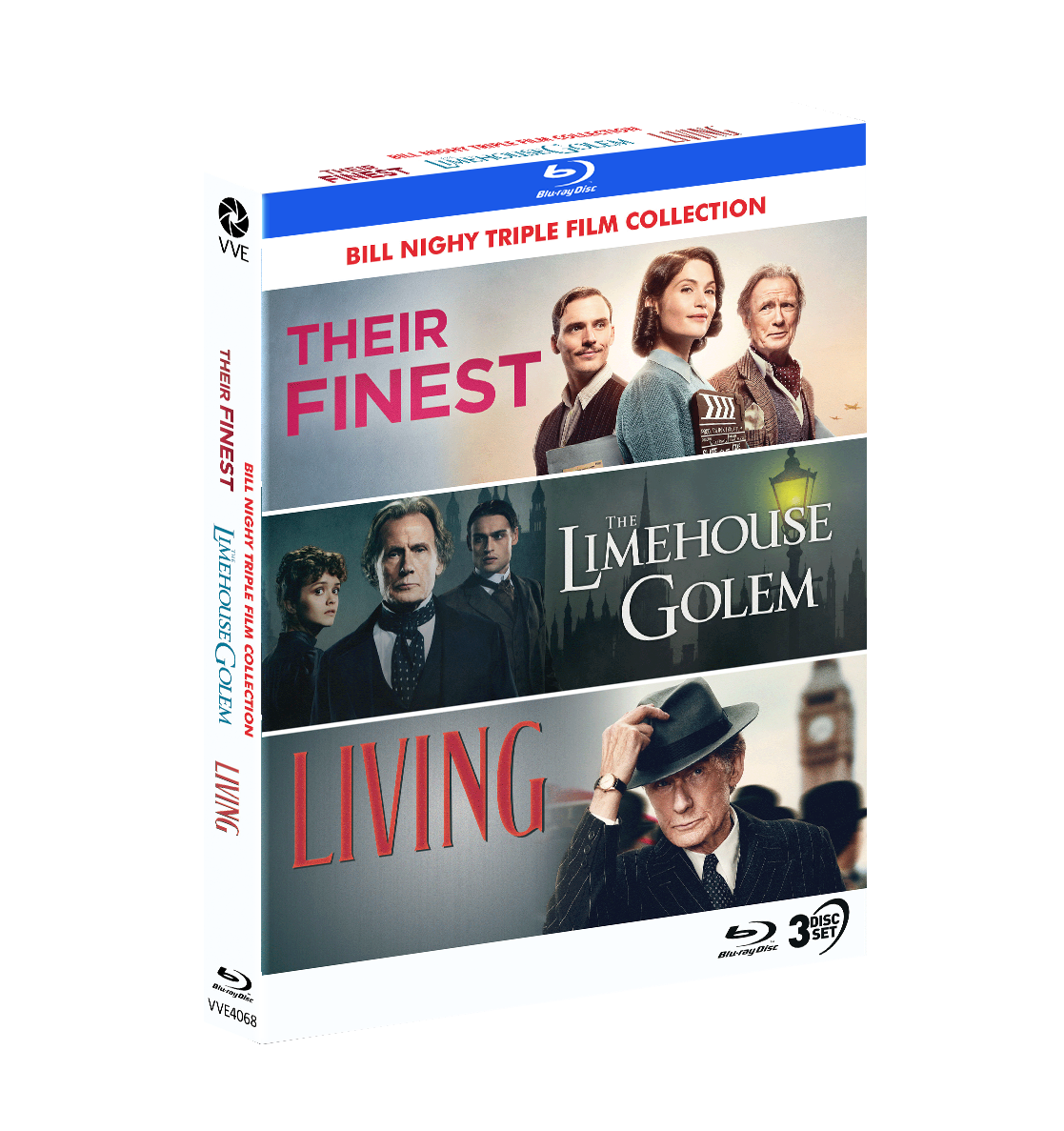 Vve4068 Bill Nighy 3 Film Collec Blu Ray Slipcase 3d