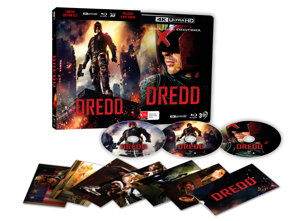 Dredd (2012) - Limited Edition 4K UHD + Blu-ray + Blu-ray 3D - Lenticular Hardcase + Art Cards