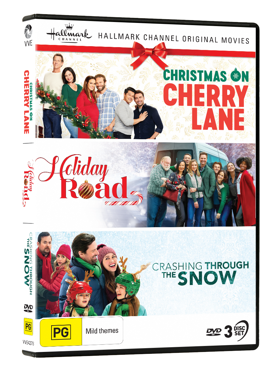 Hallmark Christmas Collection 42 (Christmas on Cherry Lane / Holiday Road / Crashing Through the Snow) - DVD