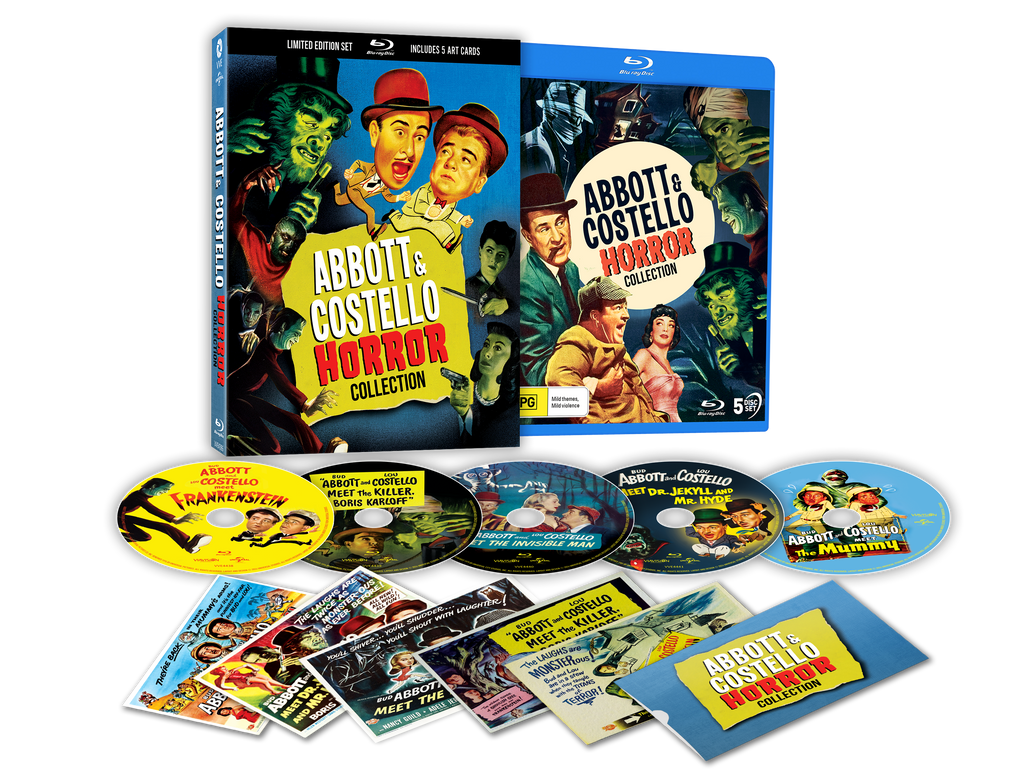 Abbott and Costello Horror Collection (1948 - 1955) - Limited Edition 3D Lenticular Hardcase + Art Cards