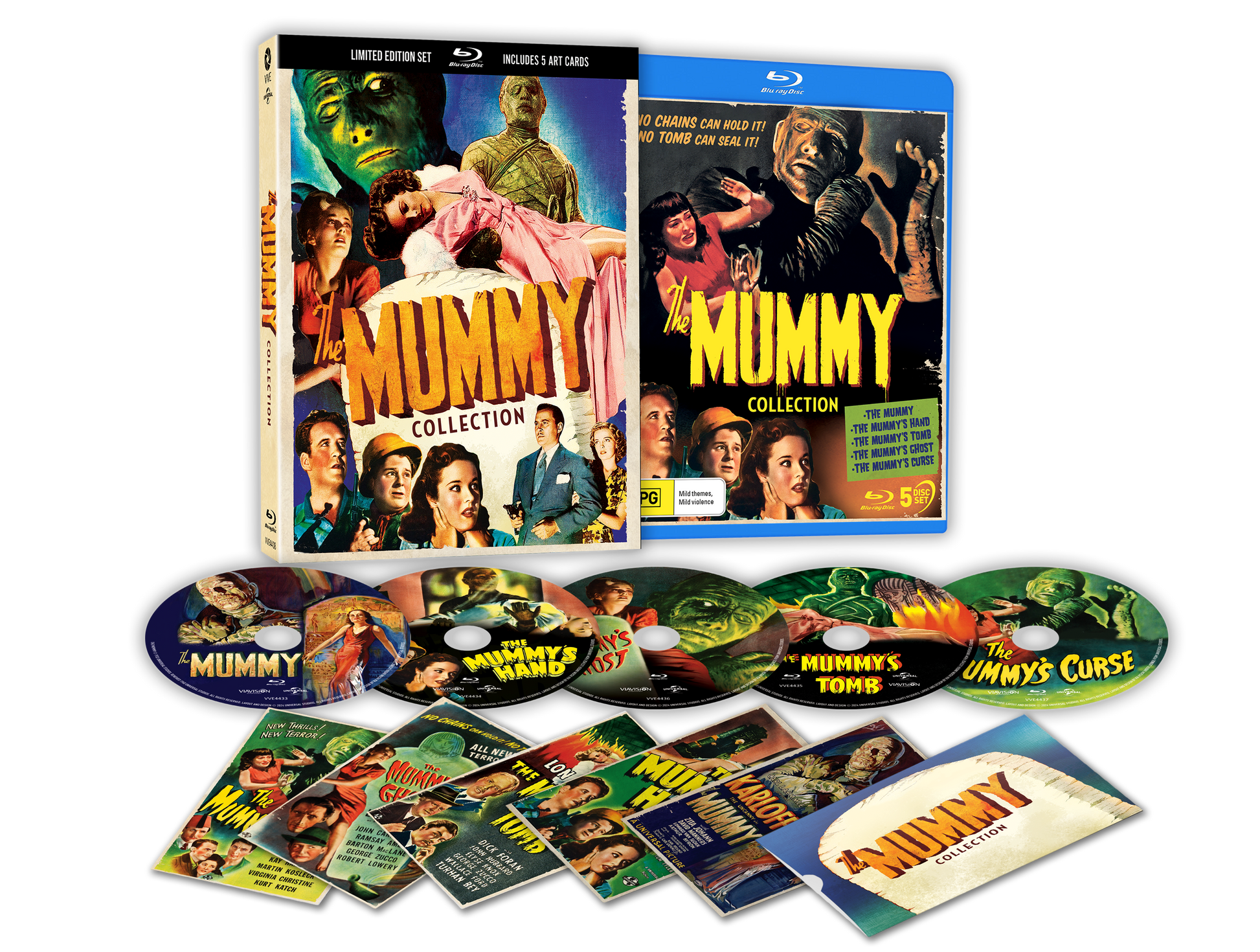 The Mummy Collection (1932 - 1944) - Limited Edition 3D Lenticular Hardcase + Art Cards