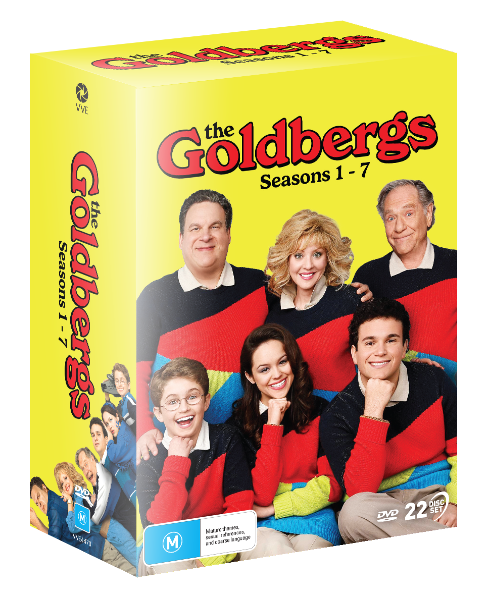 Vve4470 The Goldbergs Seasons 1 7 2dvd Softbox 33mm+33mm Spine67.5mm 539x332 Slipcase 3d