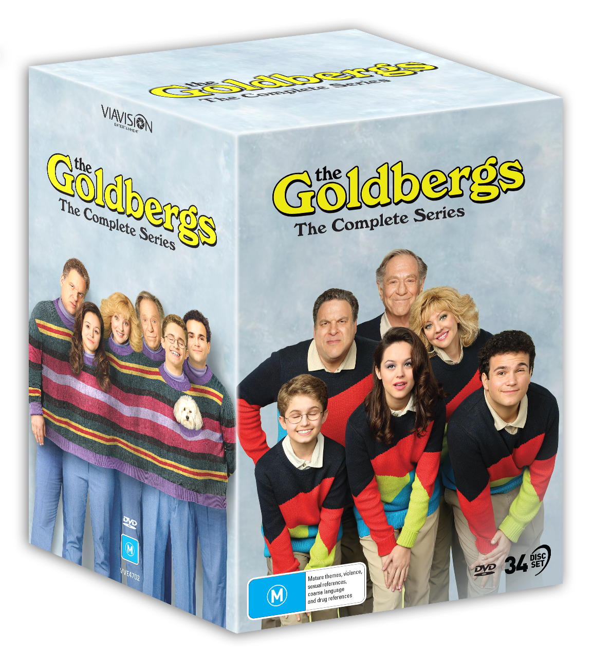 Vve4702 The Goldbergs The Complete Series Dvd Art Slipcase V2 3d