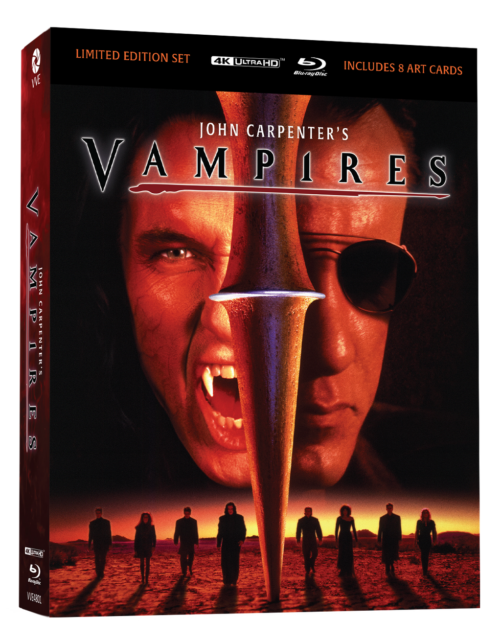 Vve4801 John Carpenter's Vampires Limited Edition 4k + Blu Ray Hardcase 3d Jcard
