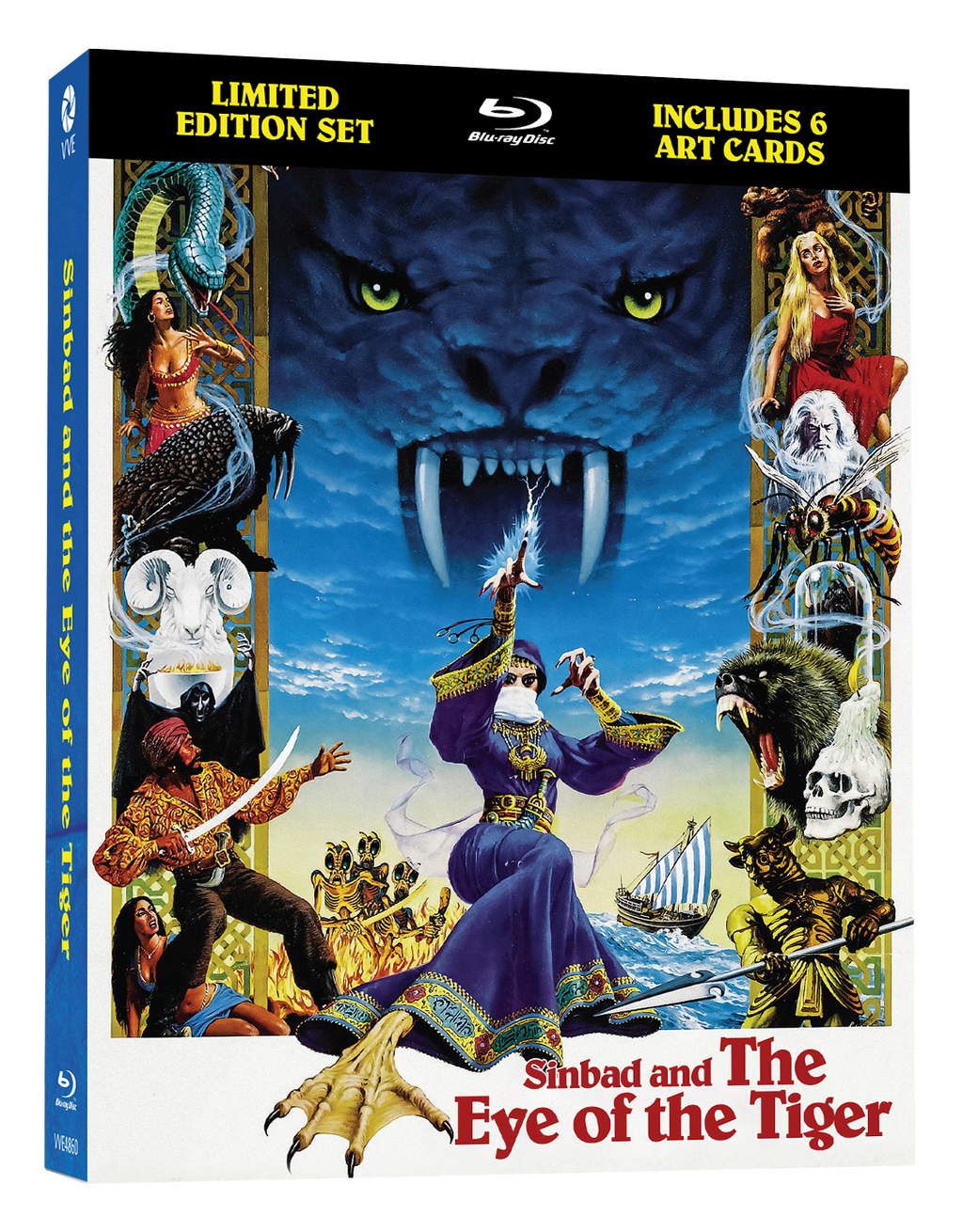 Vve4860 Sinbad And The Eye Of The Tiger Limited Edition Blu Ray Hardcase 3d