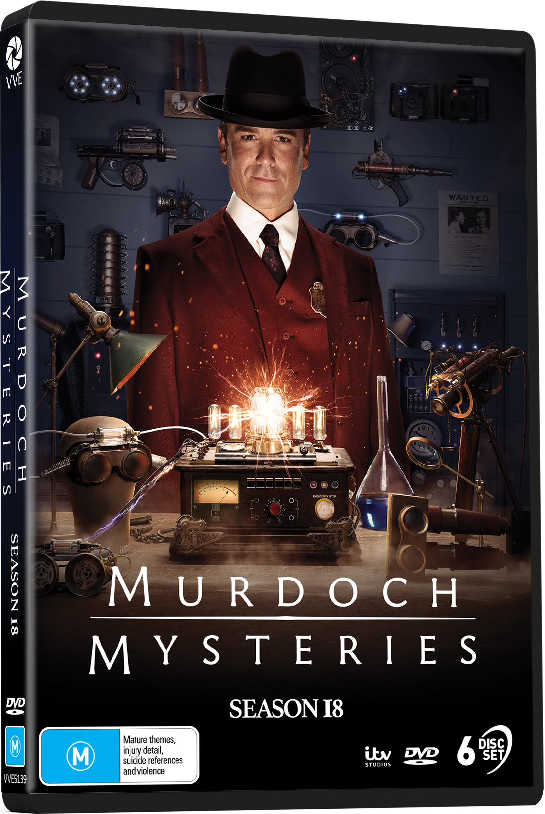 Vve5139 Murdoch Mysteries Season 18 Dvd Slick 3d