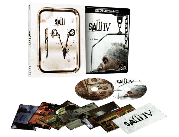 Saw IV (2007) - 4K UHD + Blu-ray Limited Edition 3D Lenticular Hardcas ...