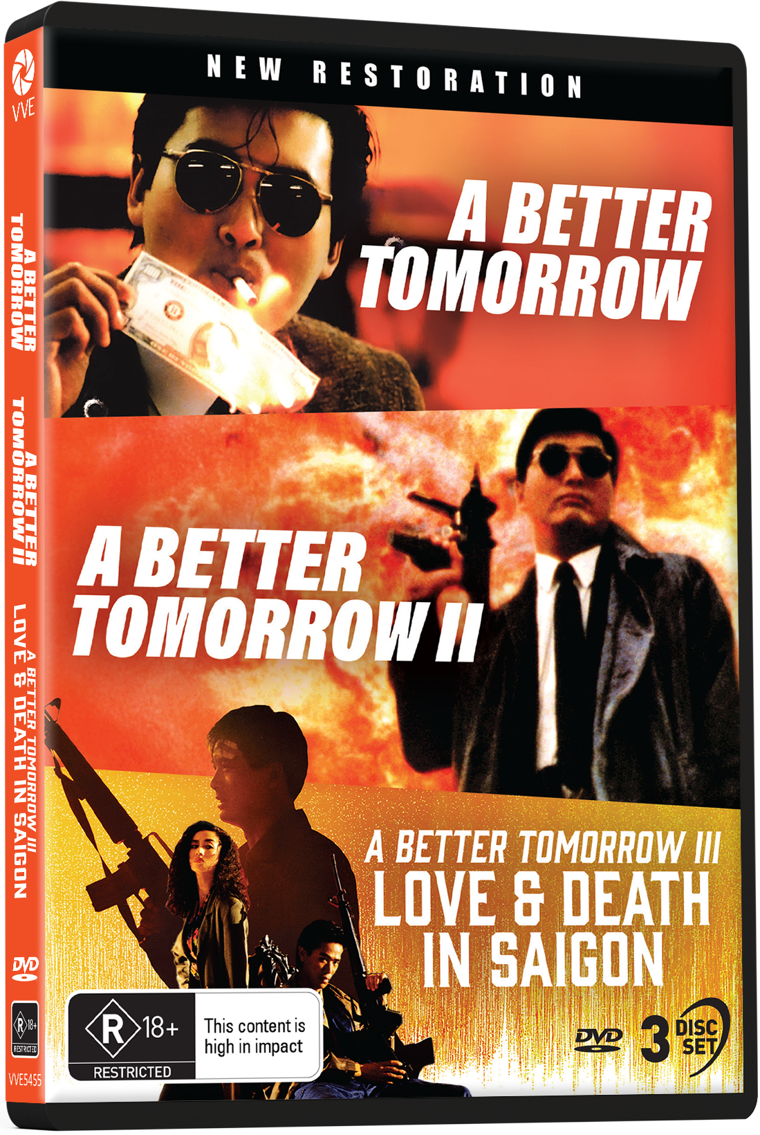 A Better Tomorrow Trilogy (1986 / 1987 / 1989) - New Restoration - DVD