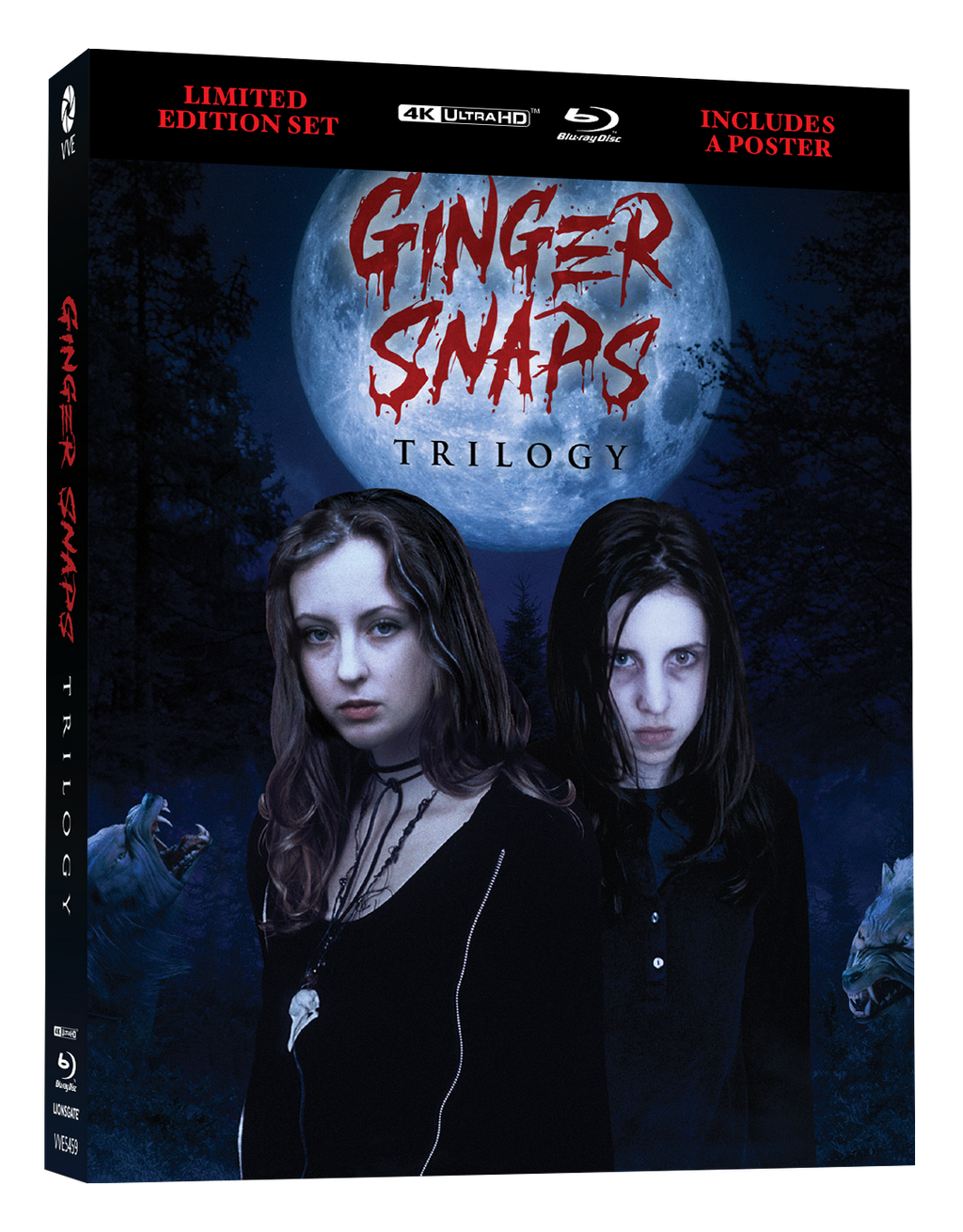 Ginger Snaps Trilogy (2000 - 2004) - 4K UHD + Blu-ray Limited Edition Lenticular Hardcase + Poster