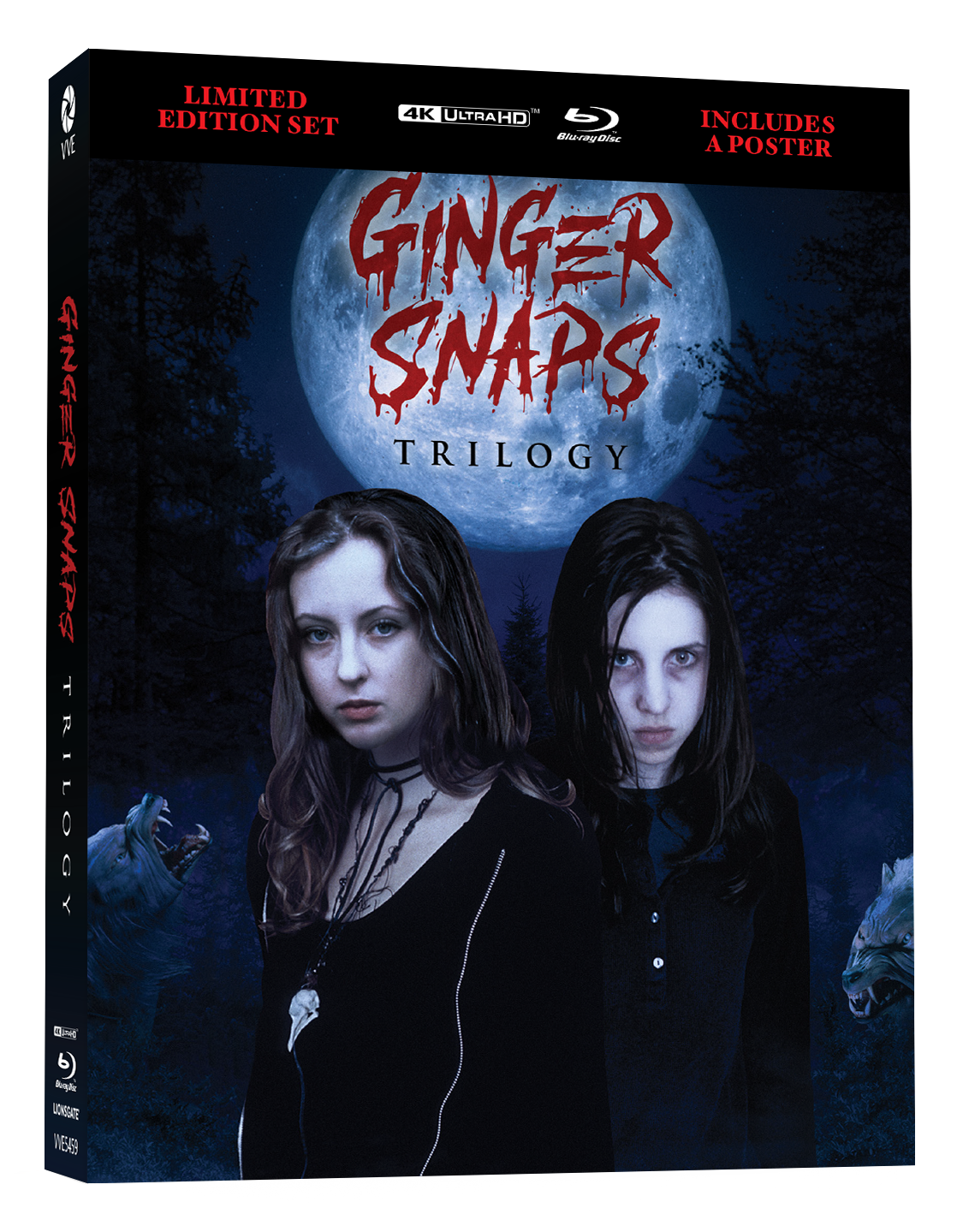 Ginger Snaps Trilogy (2000 - 2004) - 4K UHD + Blu-ray Limited Edition Lenticular Hardcase + Poster