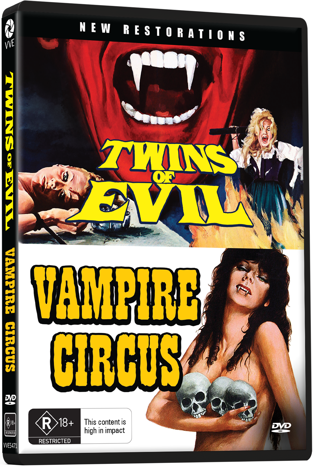 Twins Of Evil (1971) / Vampire Circus (1972) - New Restorations - DVD