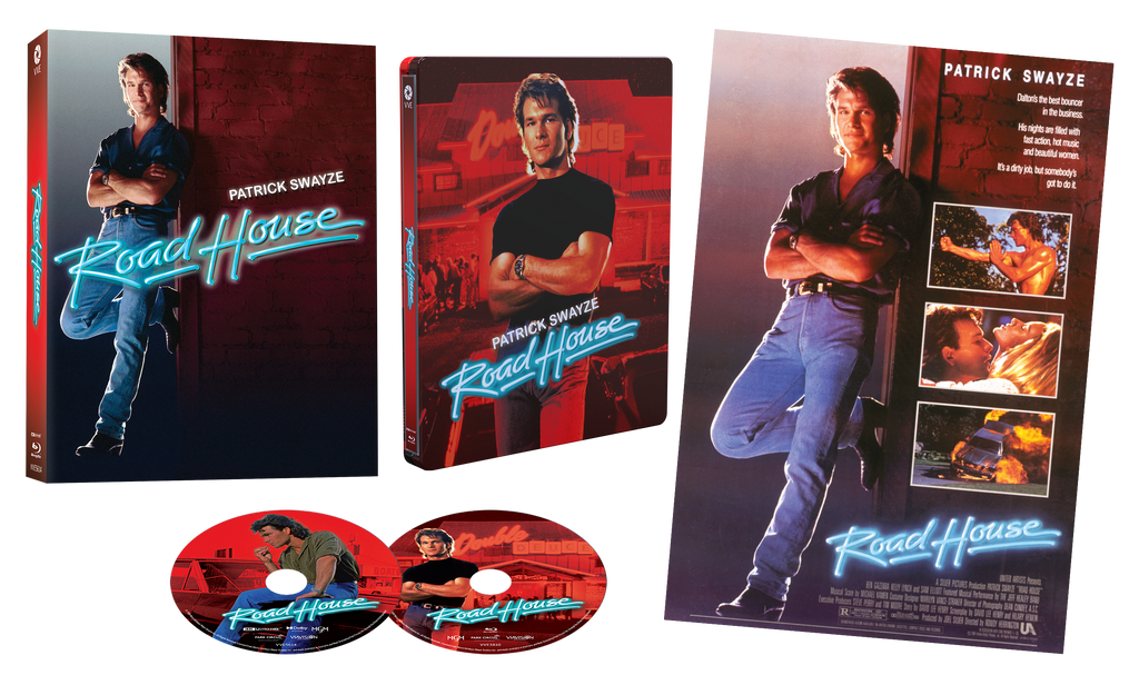 Road House (1989) - 4K UHD + Blu-ray Limited Edition Steelbook in Hardcase + Poster