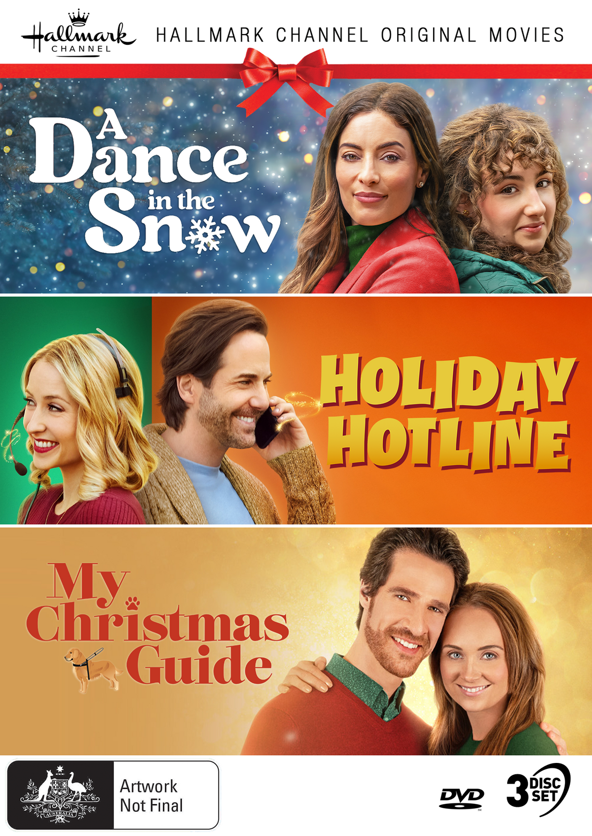 Hallmark Christmas Collection 43 (A Dance in the Snow / Holiday Hotline / My Christmas Guide) - DVD