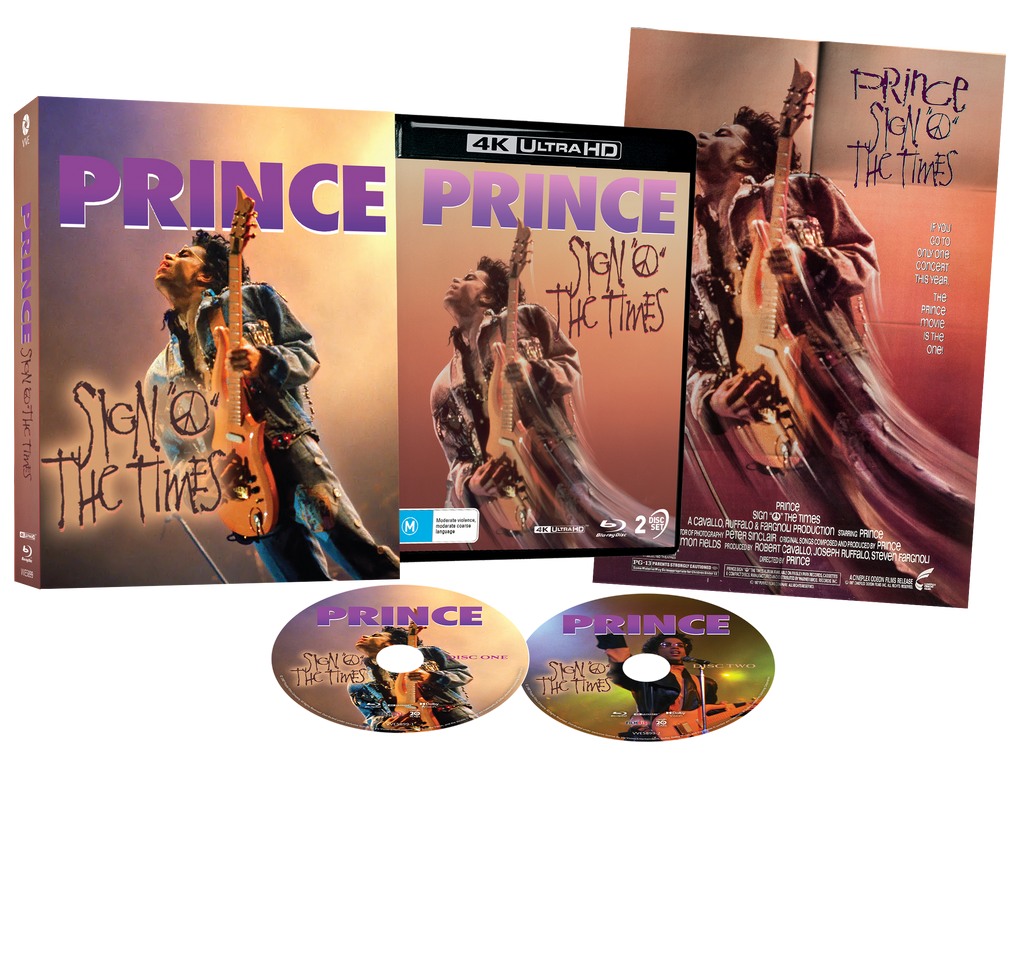 Prince: Sign 'o' the Times (1987) - 4K UHD + Blu-ray Limited Edition Lenticular Hardcase + Poster