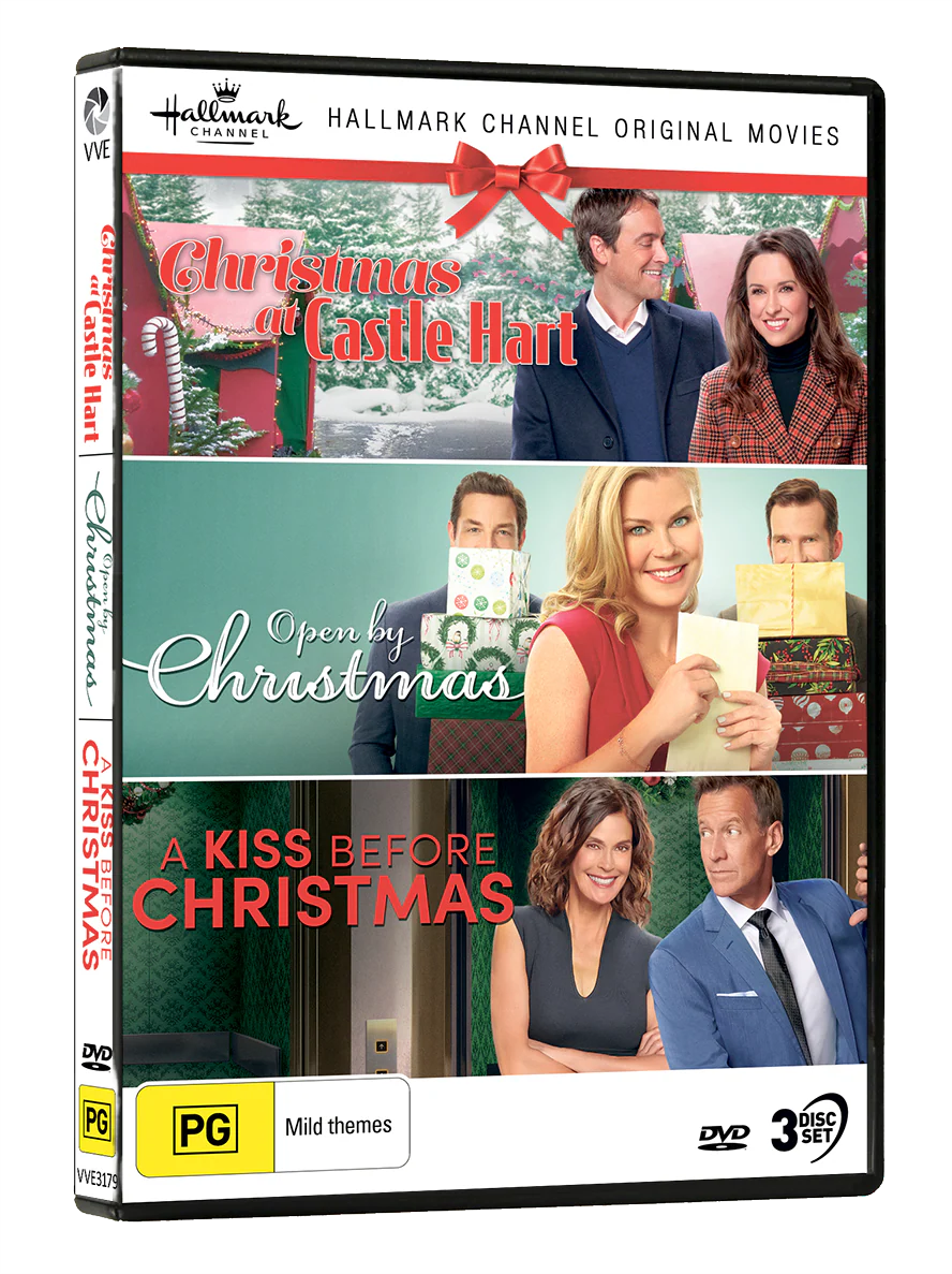 Hallmark Christmas Collection 25 (Christmas at Castle Hart / Open By Christmas / A Kiss Before Christmas)