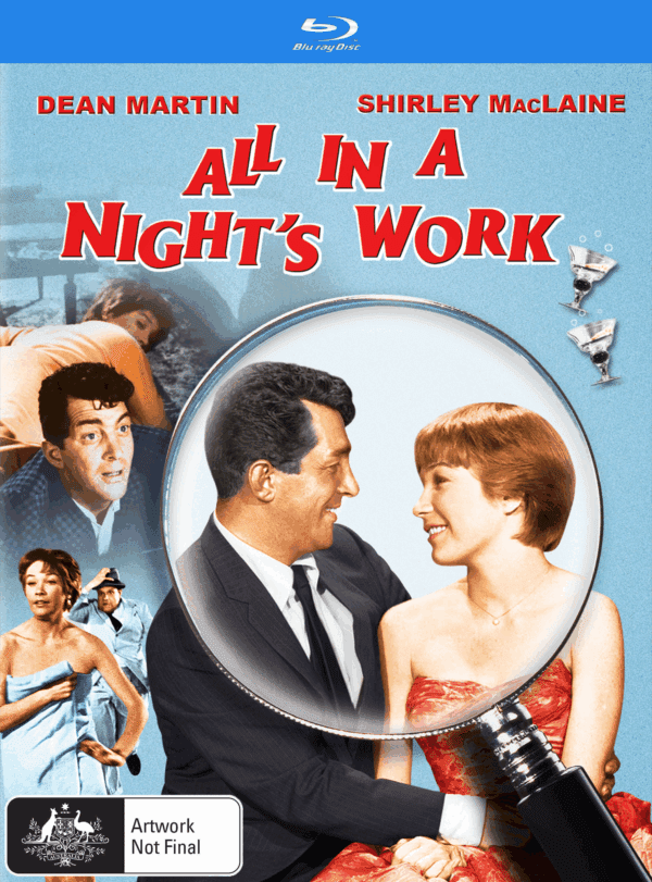 All In A Night's Work Blu Ray Slipcase