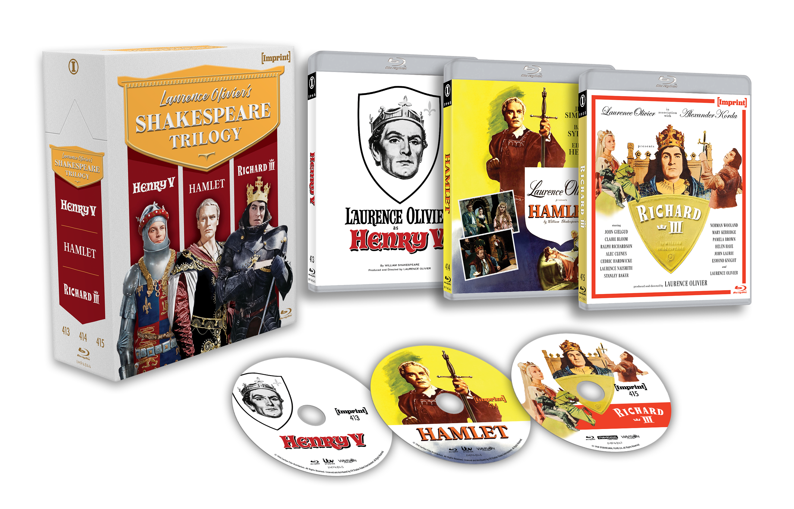 Imp4844 Laurence Olivier's Shakespeare Trilogy Expanded Pack