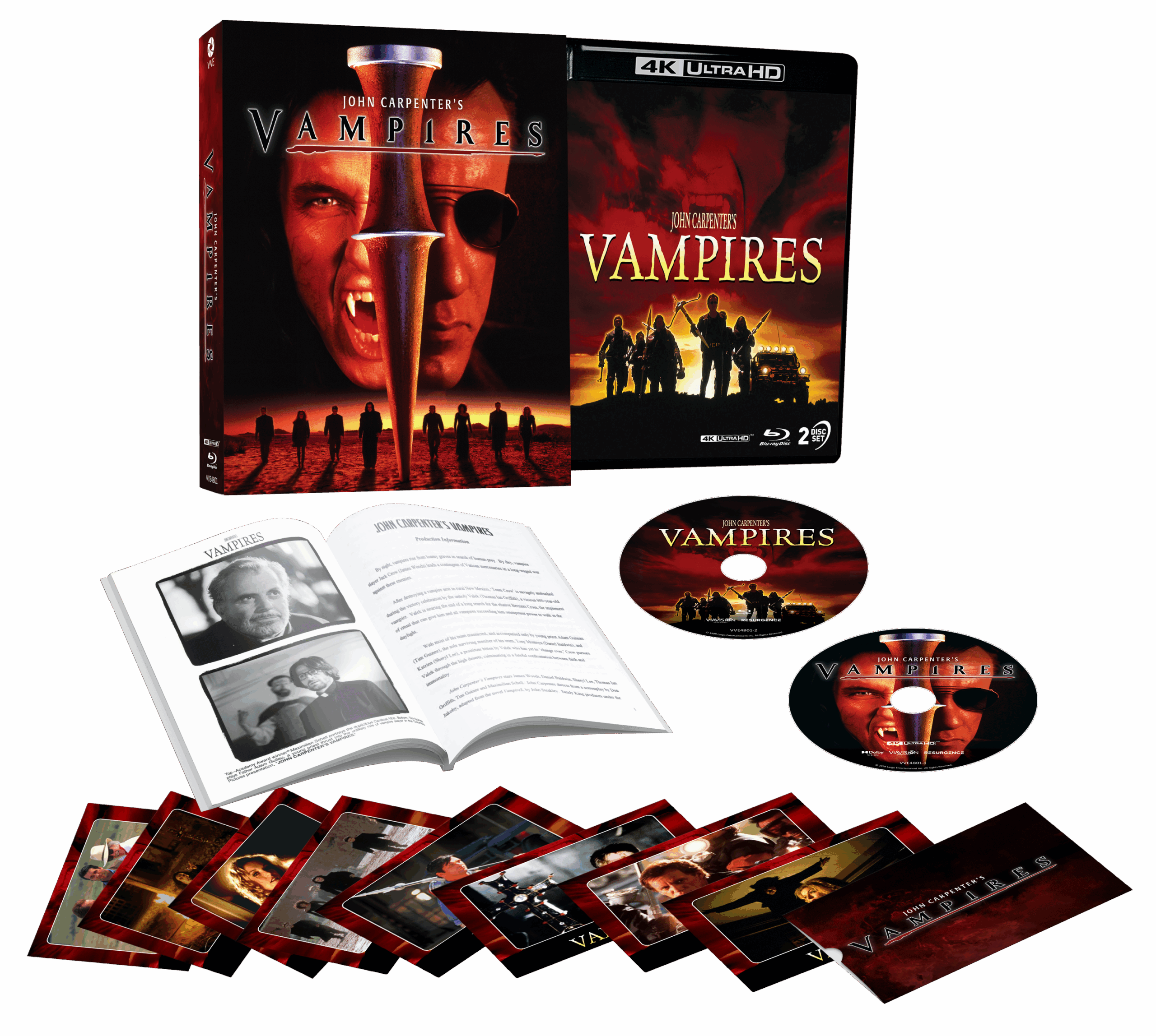 New Vve4801 John Carpenter's Vampires Limited Edition 4k + Blu Ray Expanded