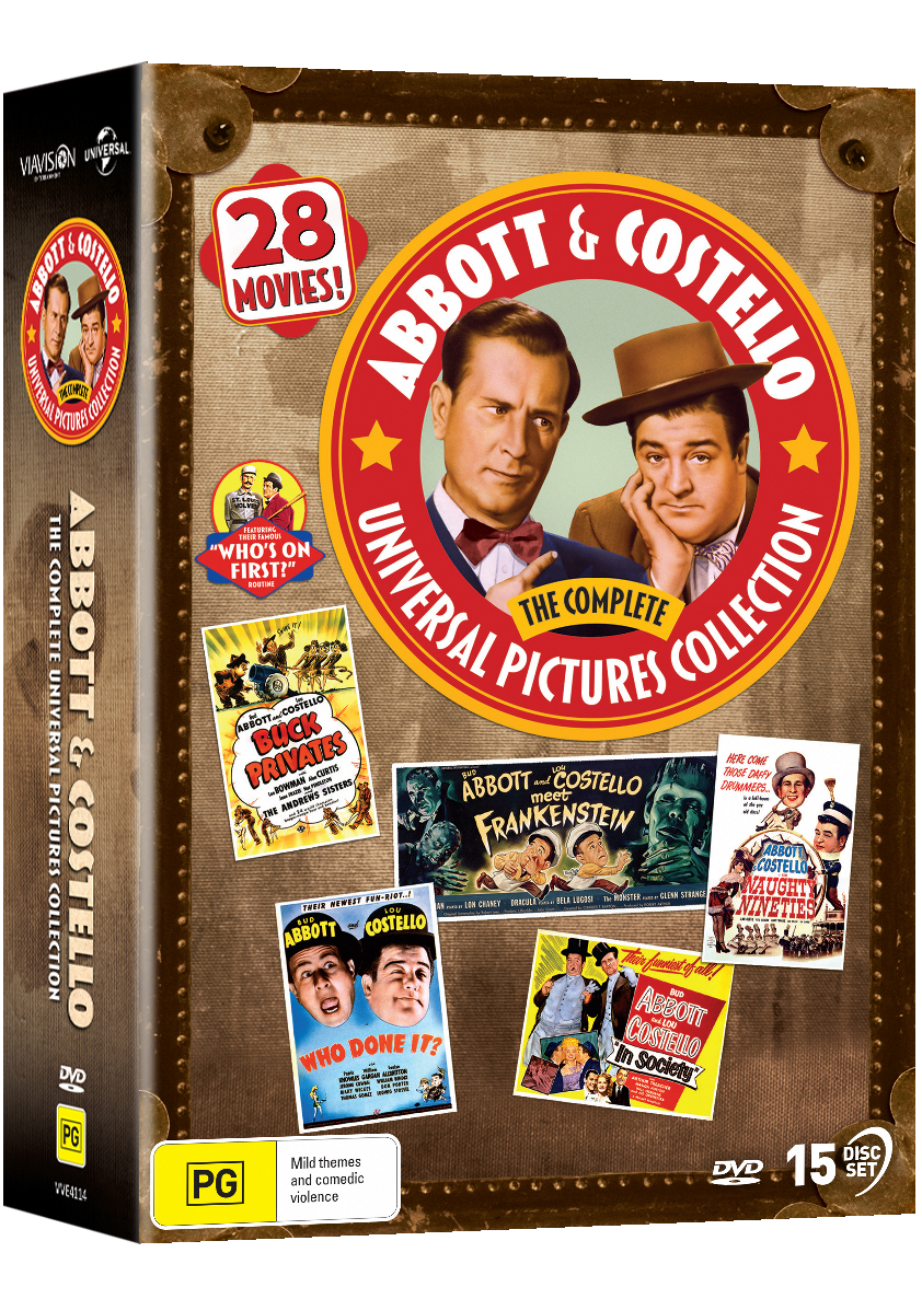 Vve4114 Abbott & Costello Universal Pictures Collection Slipcase 3d