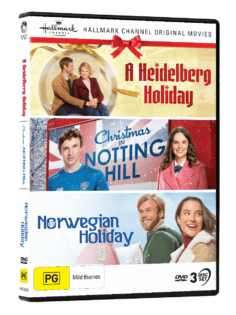 Vve4268 Hallmark Christmas Collection #37 (a Heidelberg Holiday Christmas In Notting Hill My Norwegian Holiday) Dvd 3d