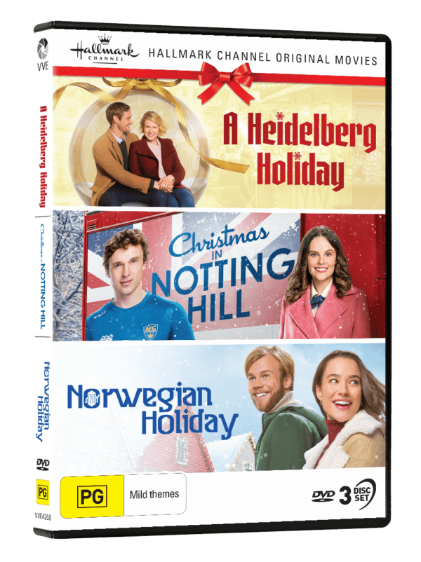 Vve4268 Hallmark Christmas Collection #37 (a Heidelberg Holiday Christmas In Notting Hill My Norwegian Holiday) Dvd 3d