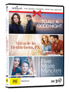 Vve4272 Hallmark Christmas Collection #39 (to All A Good Night Miracle In Bethlehem, Pa Five More Minutes Moments Like These) Dvd 3d