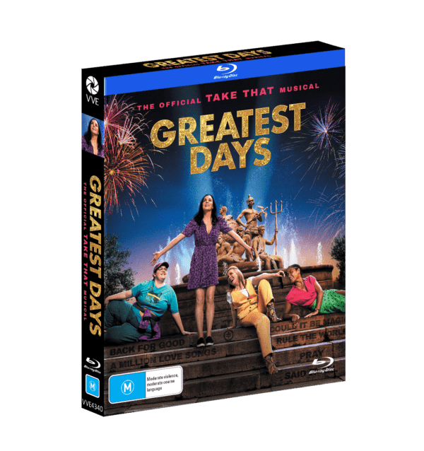 Vve4340 Greatest Days Take That Musical Blu Ray Slipcase 3d (m Rating)