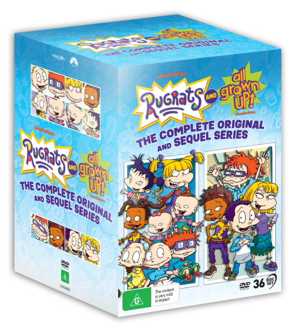 Vve4663 Rugrats The Complete Original Series + All Grown Up The Complete Series Slipcase 3d